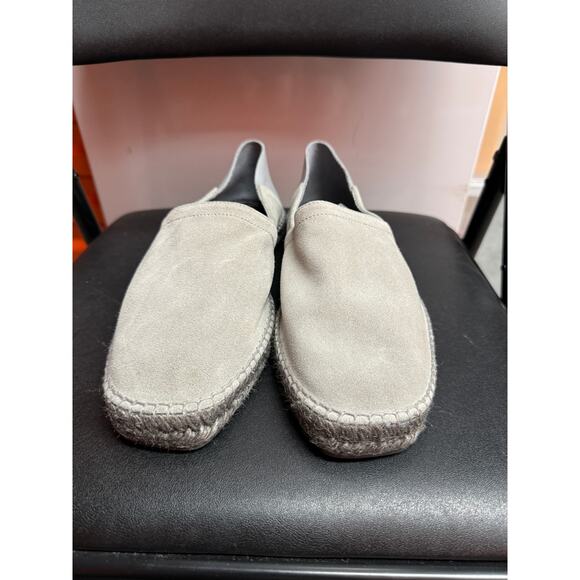 Tom Ford Mens Gray Suede Solid Round Toe Slip On Barnes Espadrilles Shoes Size 9 - Picture 5 of 11